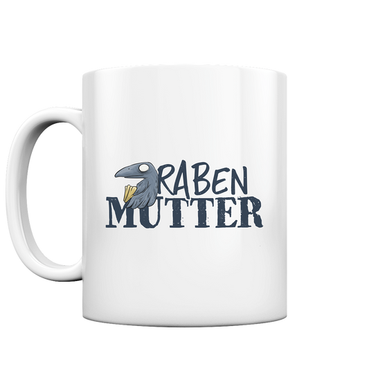 Rabenmutter Krähenmama - Tasse glossy