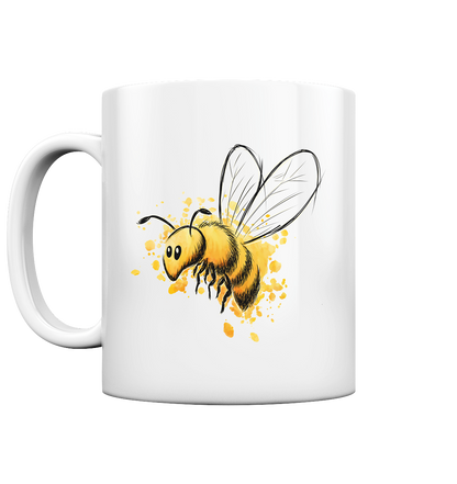 Lässige kleine Honig-Biene - Tasse glossy