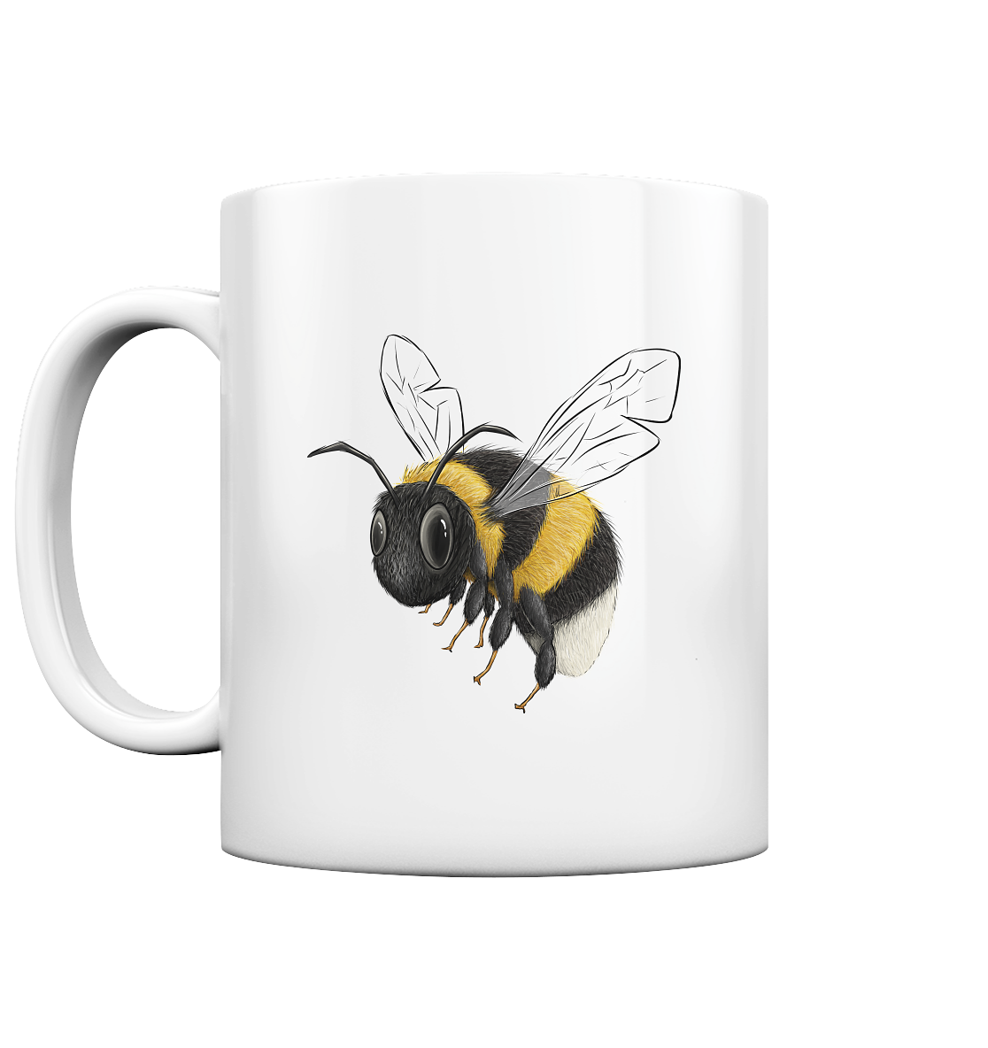 Kleine brummige Hummel - Tasse glossy