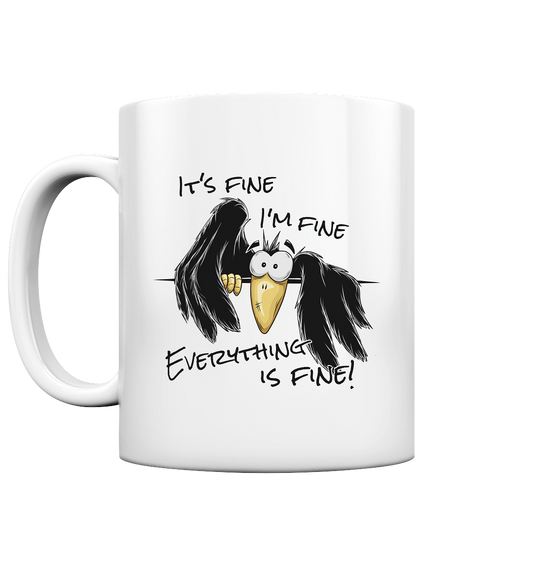I’m Fine Rabe | Alles Gut Krähe - Tasse glossy