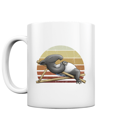 Lässiger Retro Sundown Tapir - Tasse glossy