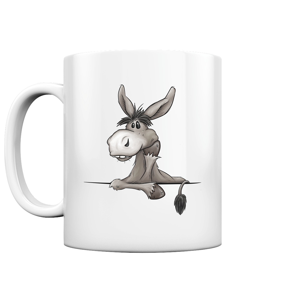 Lustiger lässiger Esel - Tasse glossy