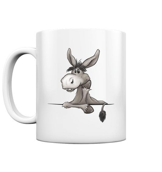 Lustiger lässiger Esel - Tasse glossy