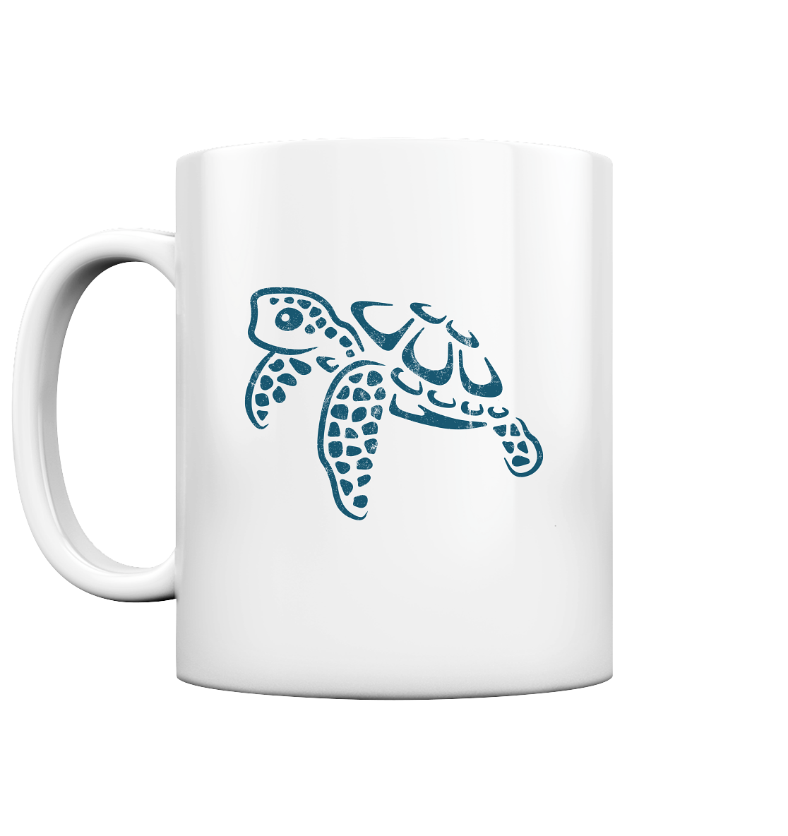 Lässig lustige Wasserschildkröte - Tasse glossy