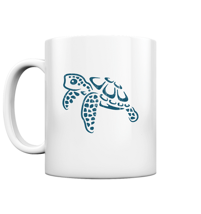 Lässig lustige Wasserschildkröte - Tasse glossy