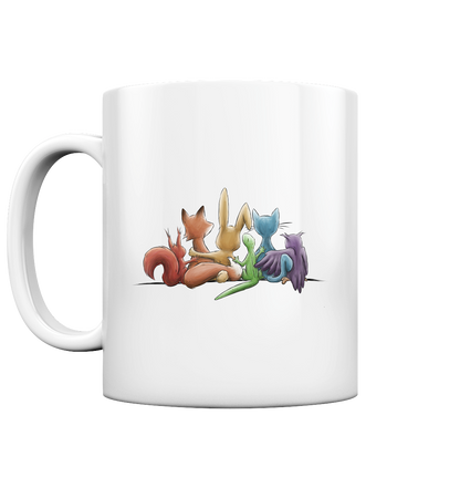 Regenbogen Tiere für Freundschaft, Toleranz und Vielfalt - Tasse glossy