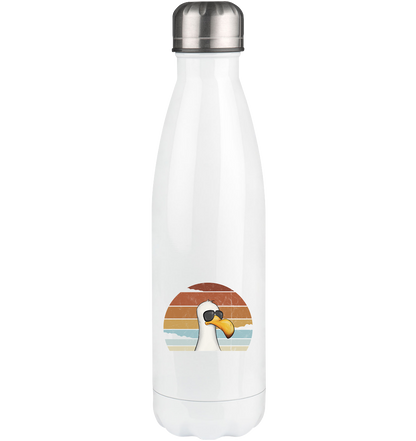 Cool lässige Retro Möwe - Thermoflasche 500ml