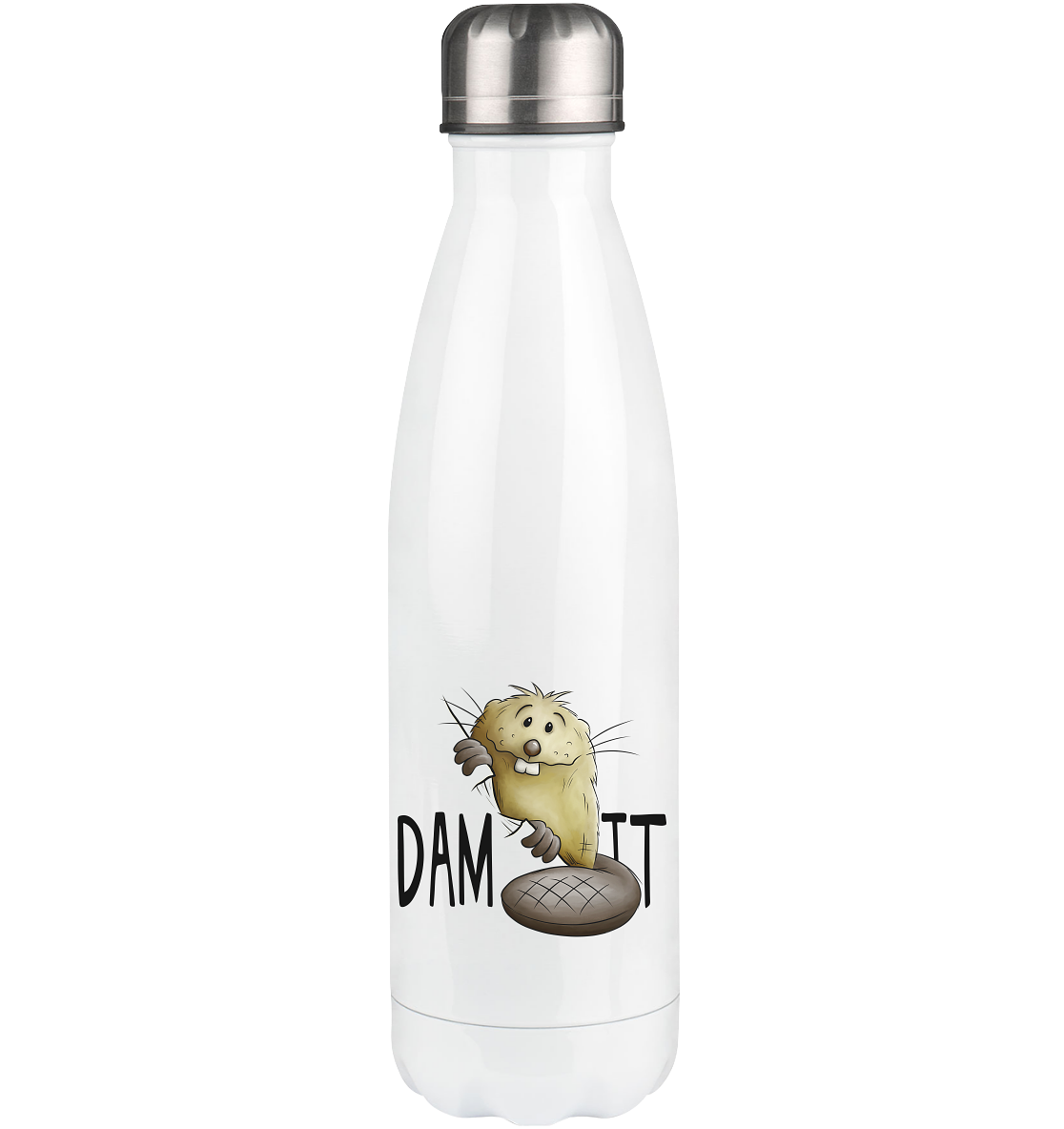 Dam It Verdammt Lustiger Biber - Thermoflasche 500ml
