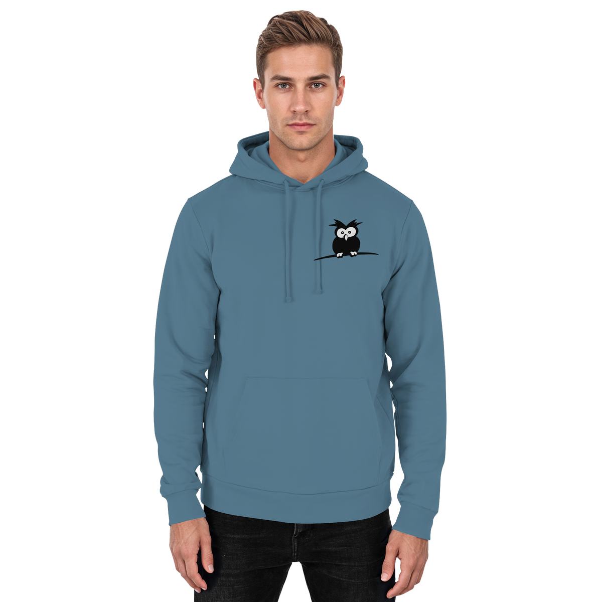 Kleine struppige Eule - Basic Unisex Hoodie