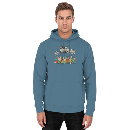Demo-Katzen gegen Faschismus und für Vielfalt - Basic Unisex Hoodie