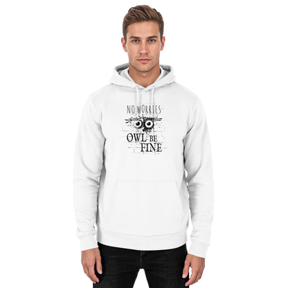 Owl Be Fine Street Art Eule - Basic Unisex Hoodie