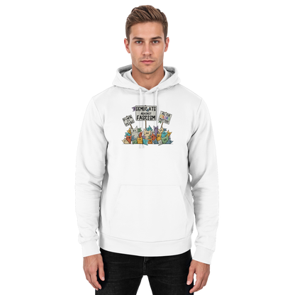 Demo-Katzen gegen Faschismus und für Vielfalt - Basic Unisex Hoodie