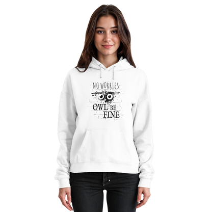 Owl Be Fine Street Art Eule - Basic Unisex Hoodie