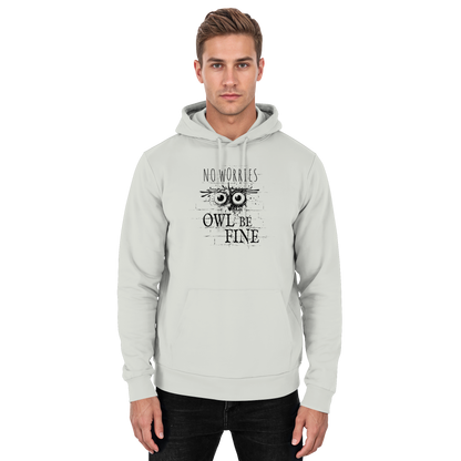Owl Be Fine Street Art Eule - Basic Unisex Hoodie