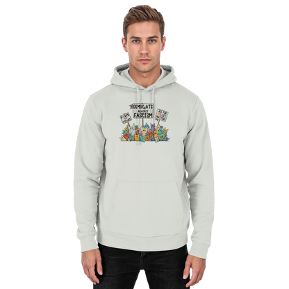 Demo-Katzen gegen Faschismus und für Vielfalt - Basic Unisex Hoodie
