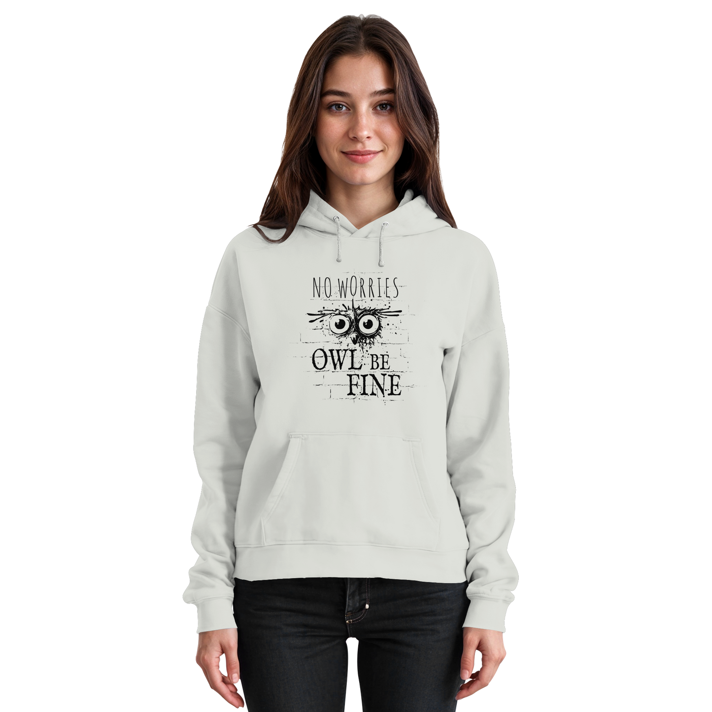 Owl Be Fine Street Art Eule - Basic Unisex Hoodie