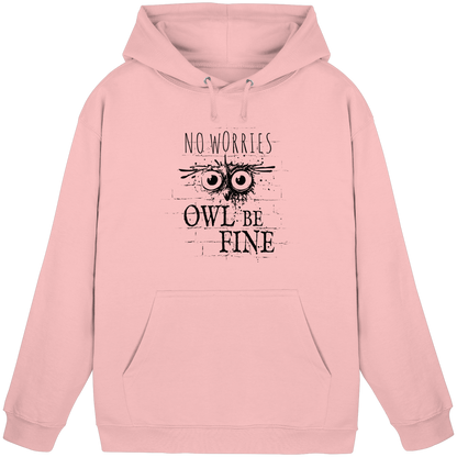Owl Be Fine Street Art Eule - Basic Unisex Hoodie