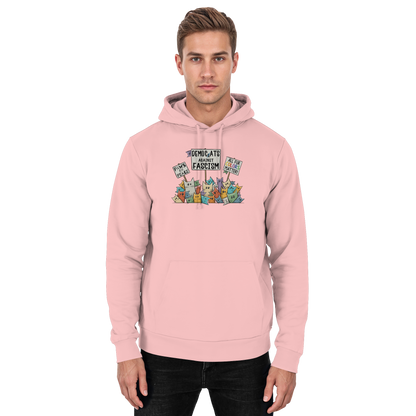 Demo-Katzen gegen Faschismus und für Vielfalt - Basic Unisex Hoodie