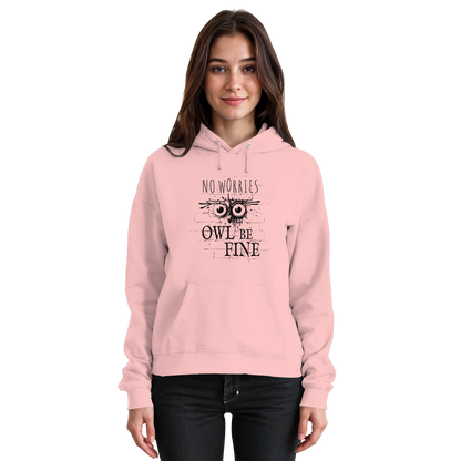Owl Be Fine Street Art Eule - Basic Unisex Hoodie