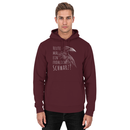 fröhlicher schwarzer Rabe - Basic Unisex Hoodie