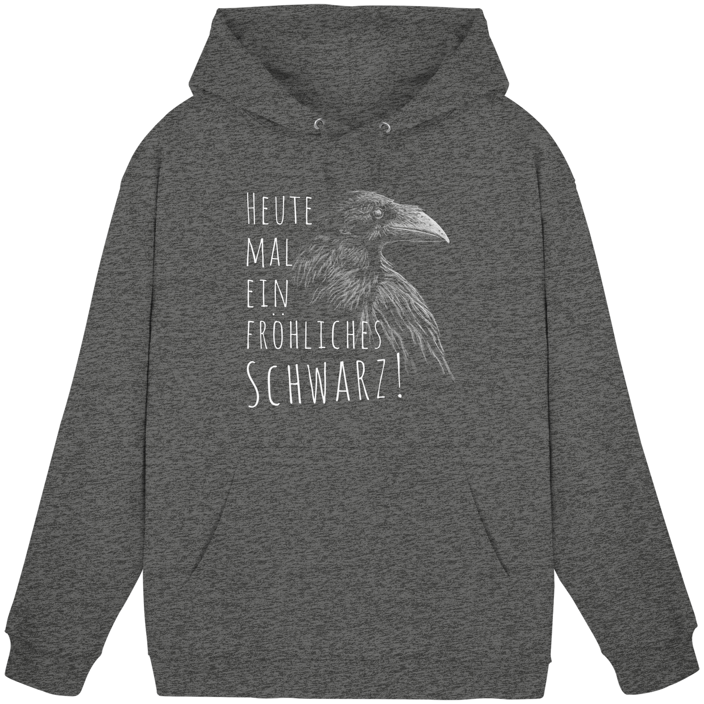 fröhlicher schwarzer Rabe - Basic Unisex Hoodie