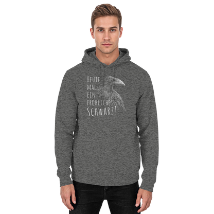 fröhlicher schwarzer Rabe - Basic Unisex Hoodie