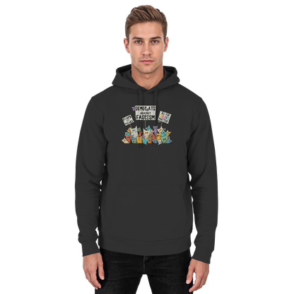 Demo-Katzen gegen Faschismus und für Vielfalt - Basic Unisex Hoodie