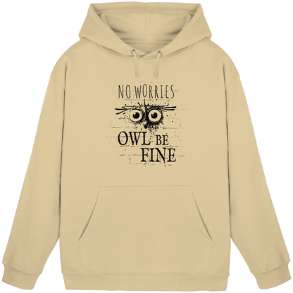 Owl Be Fine Street Art Eule - Basic Unisex Hoodie