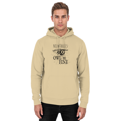 Owl Be Fine Street Art Eule - Basic Unisex Hoodie