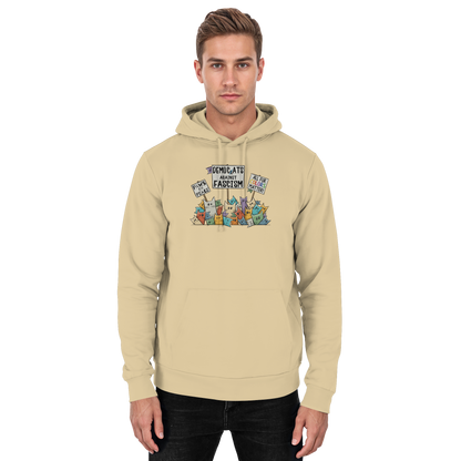 Demo-Katzen gegen Faschismus und für Vielfalt - Basic Unisex Hoodie