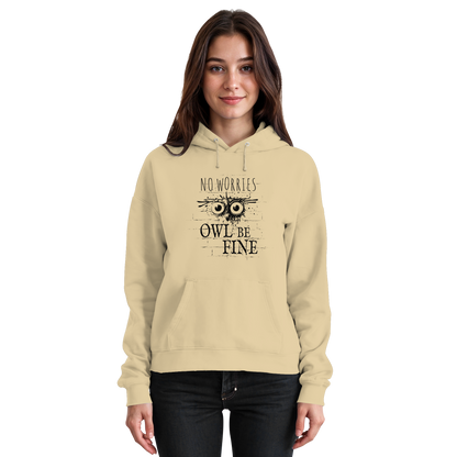 Owl Be Fine Street Art Eule - Basic Unisex Hoodie