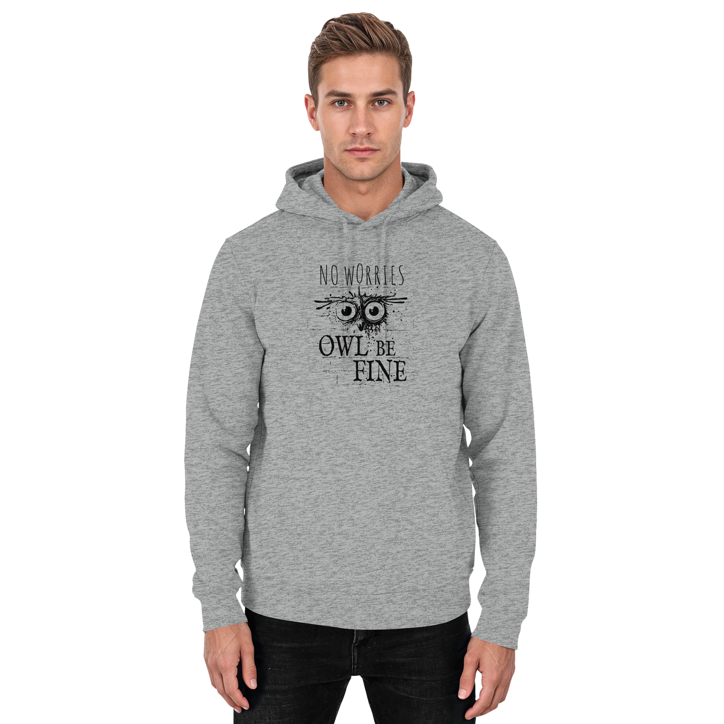 Owl Be Fine Street Art Eule - Basic Unisex Hoodie