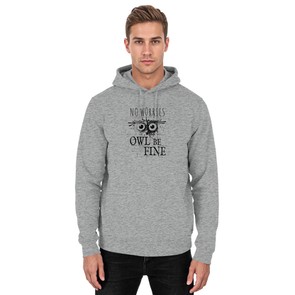 Owl Be Fine Street Art Eule - Basic Unisex Hoodie