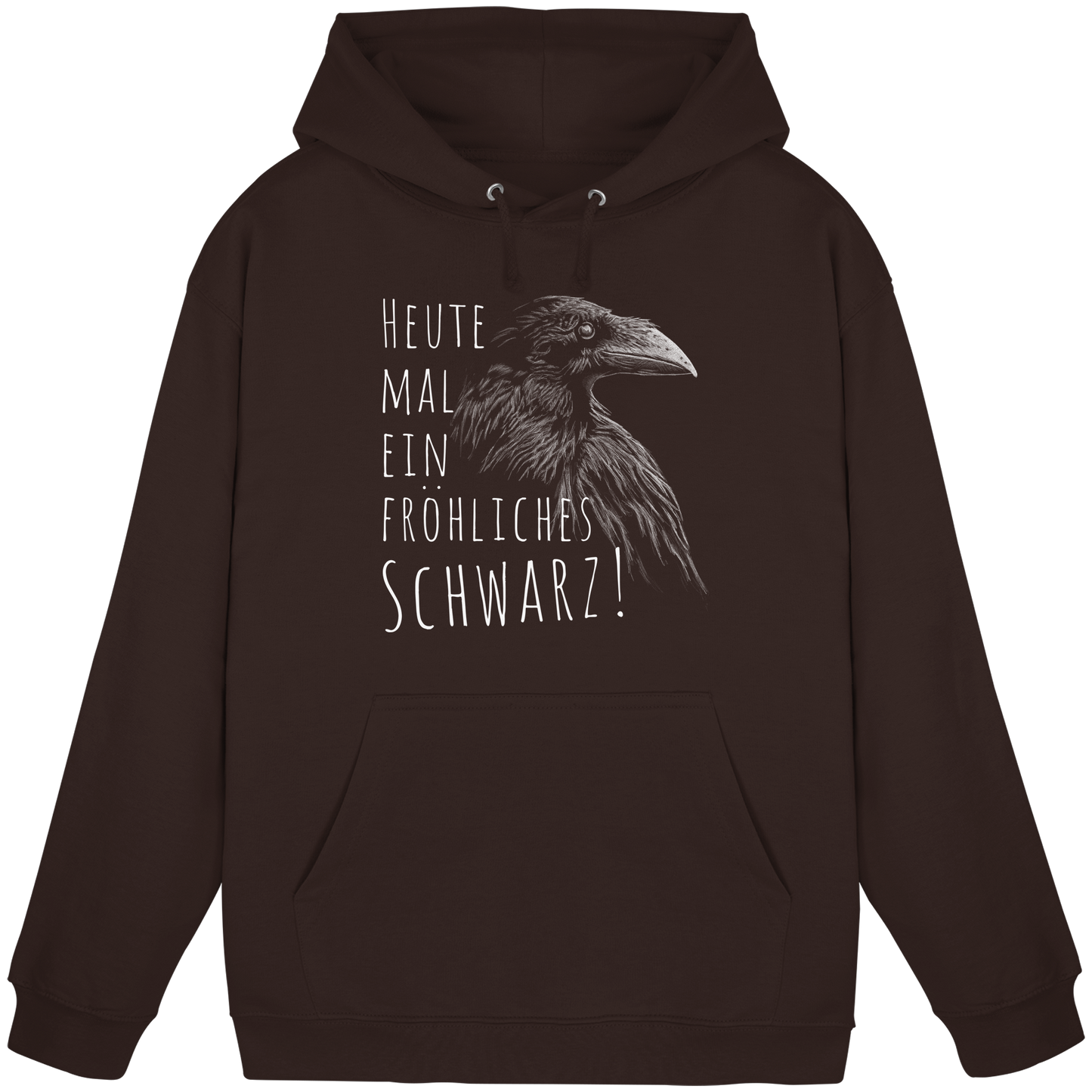 fröhlicher schwarzer Rabe - Basic Unisex Hoodie