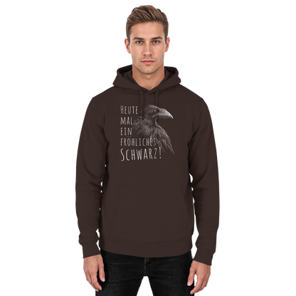 fröhlicher schwarzer Rabe - Basic Unisex Hoodie