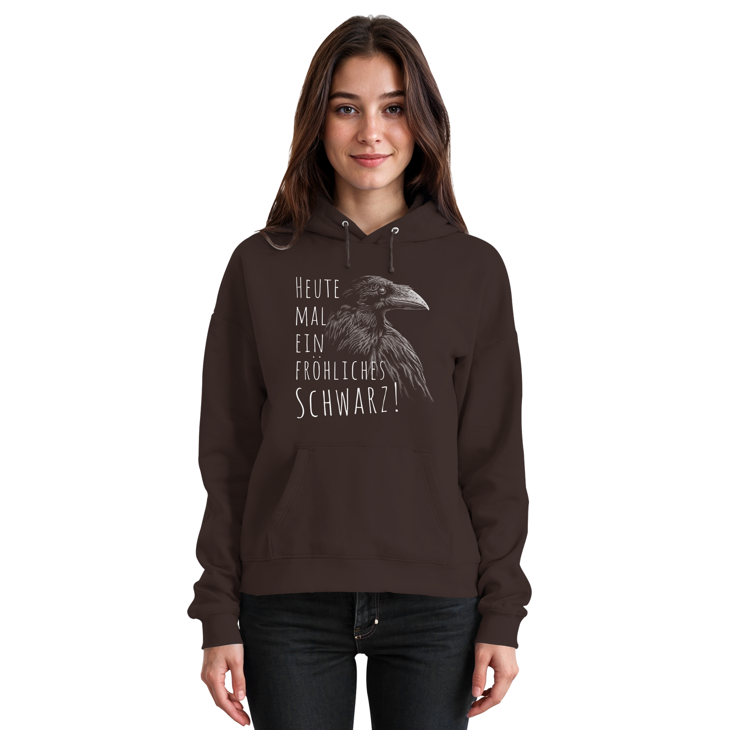 fröhlicher schwarzer Rabe - Basic Unisex Hoodie