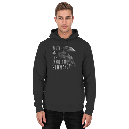 fröhlicher schwarzer Rabe - Basic Unisex Hoodie