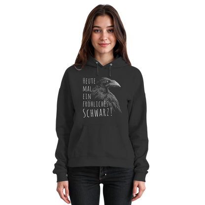 fröhlicher schwarzer Rabe - Basic Unisex Hoodie