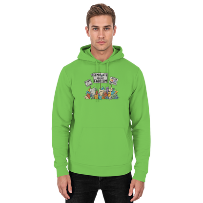 Demo-Katzen gegen Faschismus und für Vielfalt - Basic Unisex Hoodie