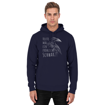 fröhlicher schwarzer Rabe - Basic Unisex Hoodie