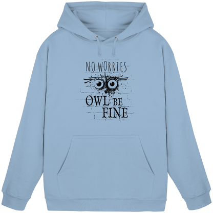 Owl Be Fine Street Art Eule - Basic Unisex Hoodie