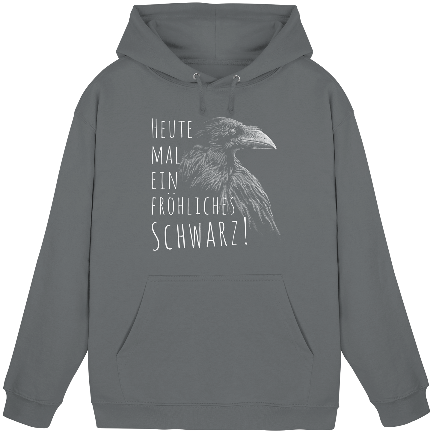 fröhlicher schwarzer Rabe - Basic Unisex Hoodie