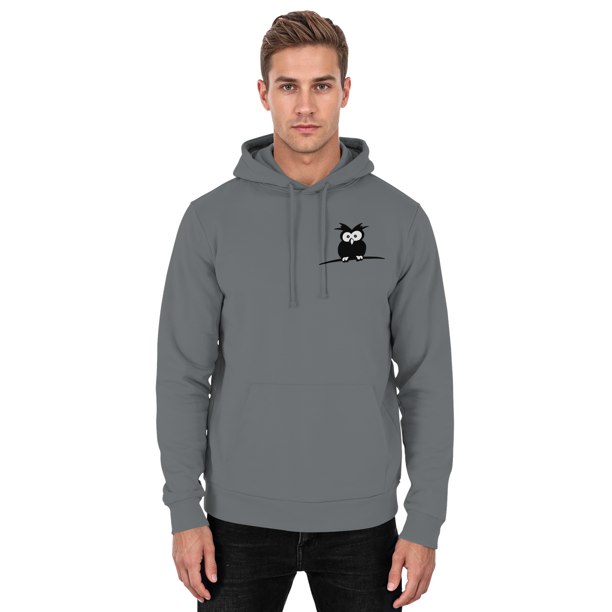 Kleine struppige Eule - Basic Unisex Hoodie
