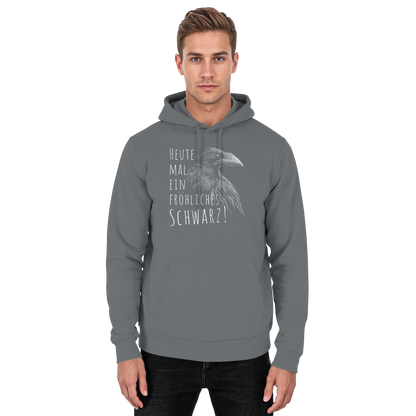 fröhlicher schwarzer Rabe - Basic Unisex Hoodie