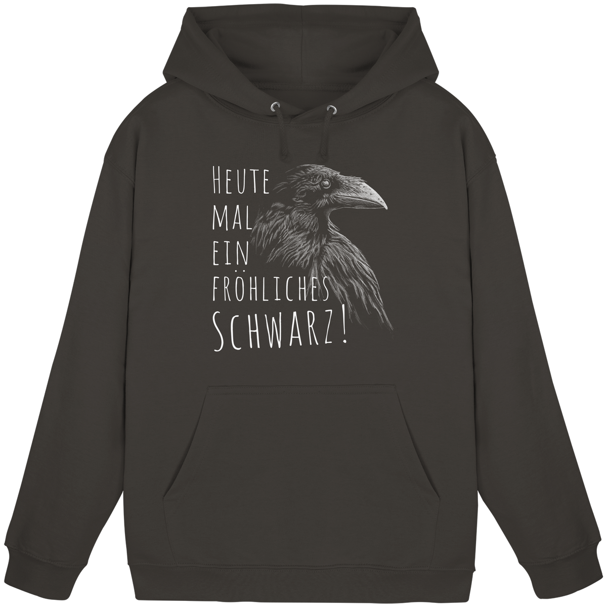 fröhlicher schwarzer Rabe - Basic Unisex Hoodie