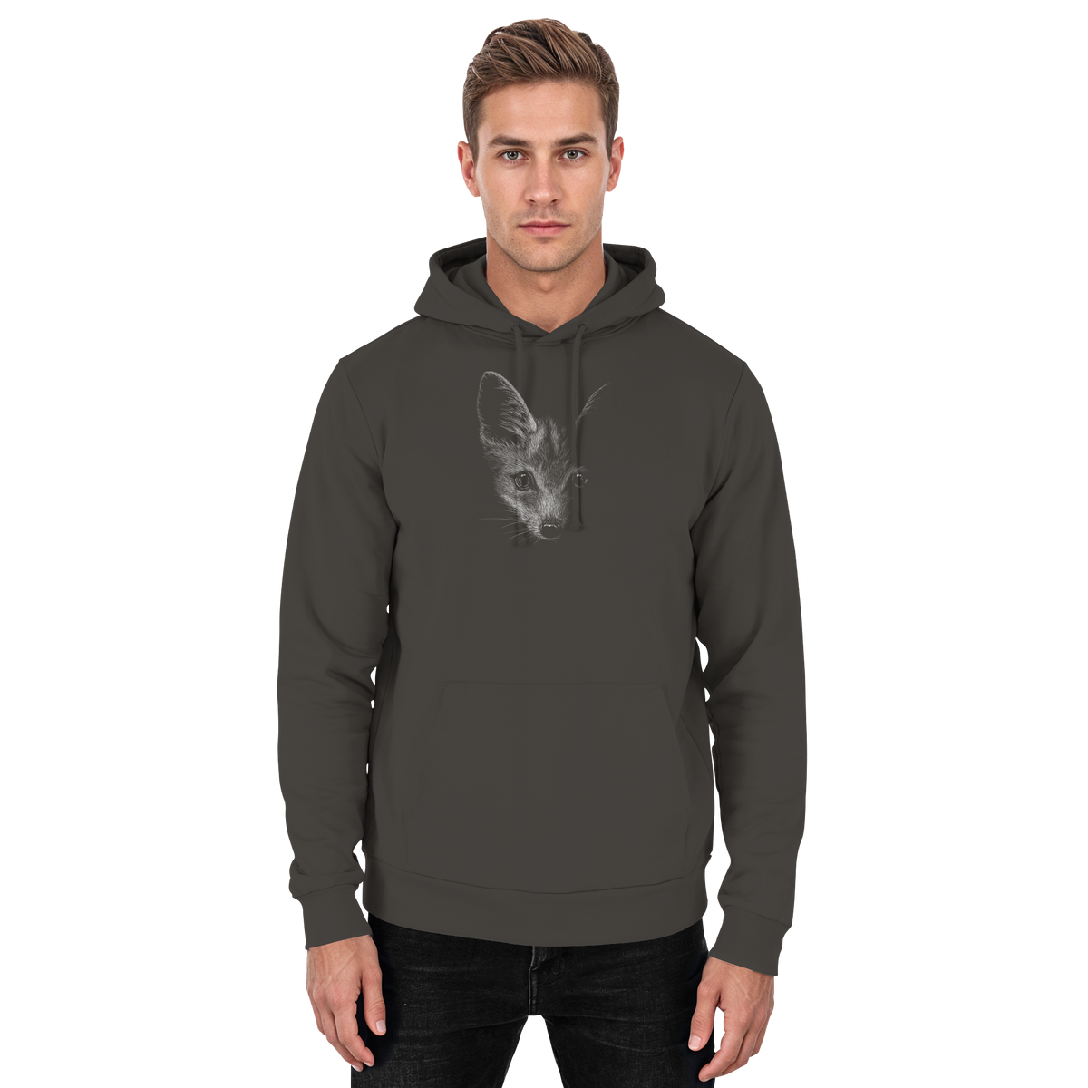 Fuchs Kritzelkunst Illustration - Basic Unisex Hoodie