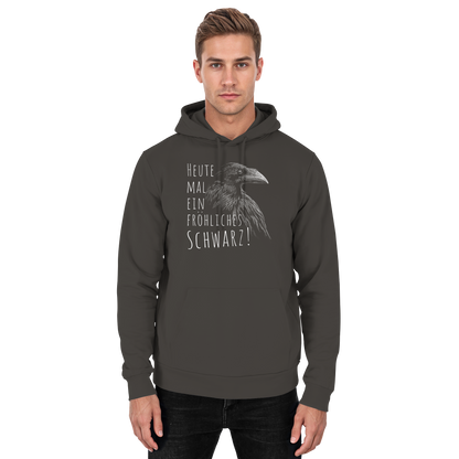 fröhlicher schwarzer Rabe - Basic Unisex Hoodie