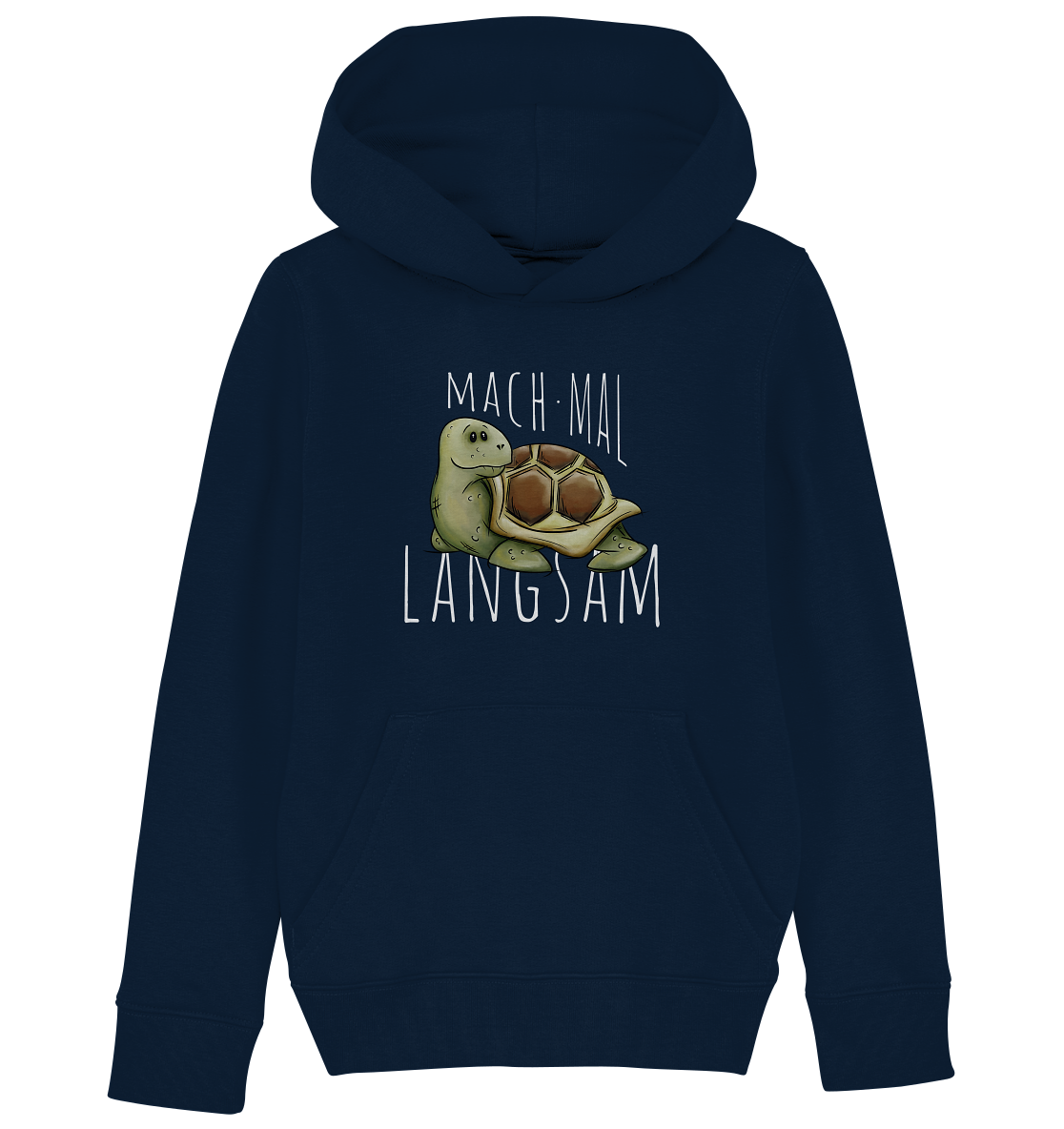 Mach mal langsam Schildkröte - Kids Organic Hoodie