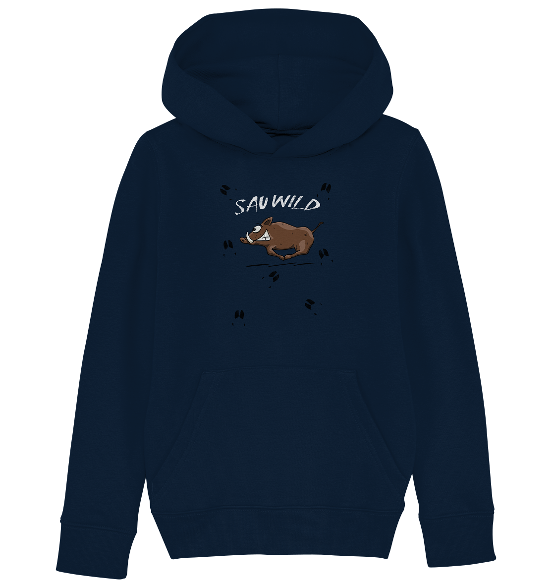 Sauwild wilde Sau | Wildschwein Keiler - Kids Organic Hoodie
