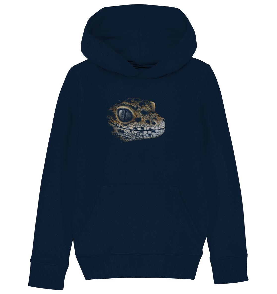 Leopard Gecko Skizze Kritzelkunst - Kids Organic Hoodie